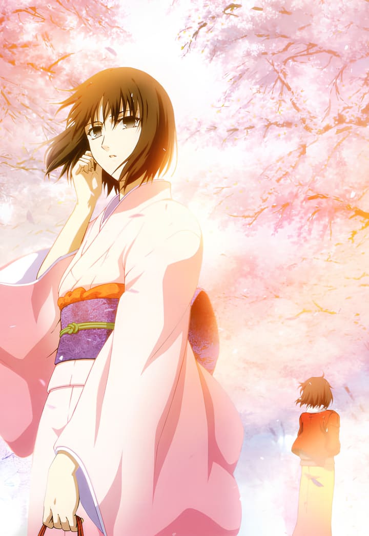 Poster za anime Kara no Kyoukai Movie 2: Satsujin Kousatsu (Zen) - gledaj na Balkanime