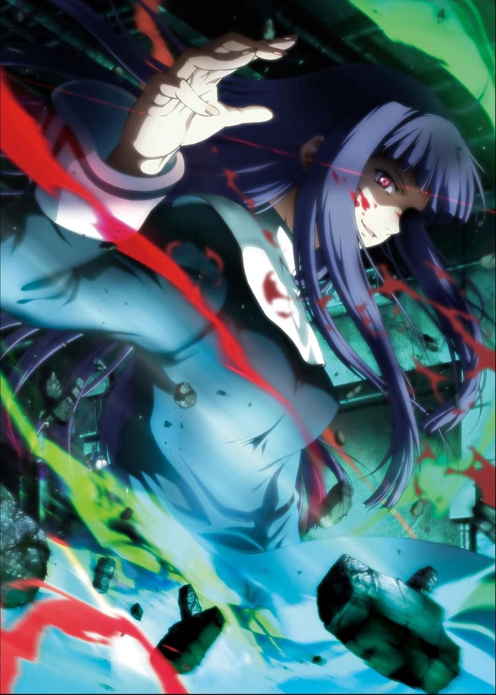 Poster za anime Kara no Kyoukai Movie 3: Tsuukaku Zanryuu - gledaj na Balkanime